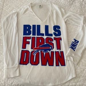 Buffalo Bills long sleeve thermal Pink tee